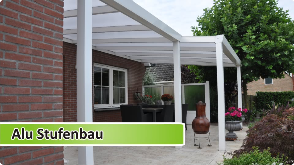 Alu Terrassendach mit Dachversatz Alu Terrassendach mit Dachversatz