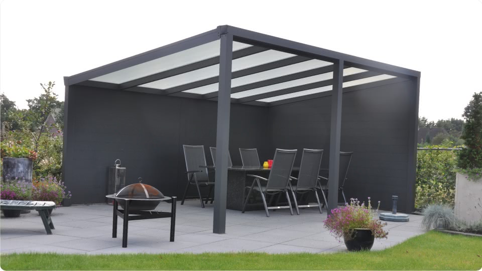 Konfigurator freistehendes Terrassendach aus Aluminium Konfigurator freistehendes Terrassendach aus Aluminium